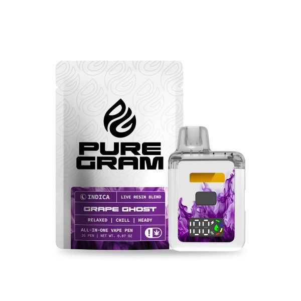Grape Ghost Indica THC Blend Disposable – 2g
