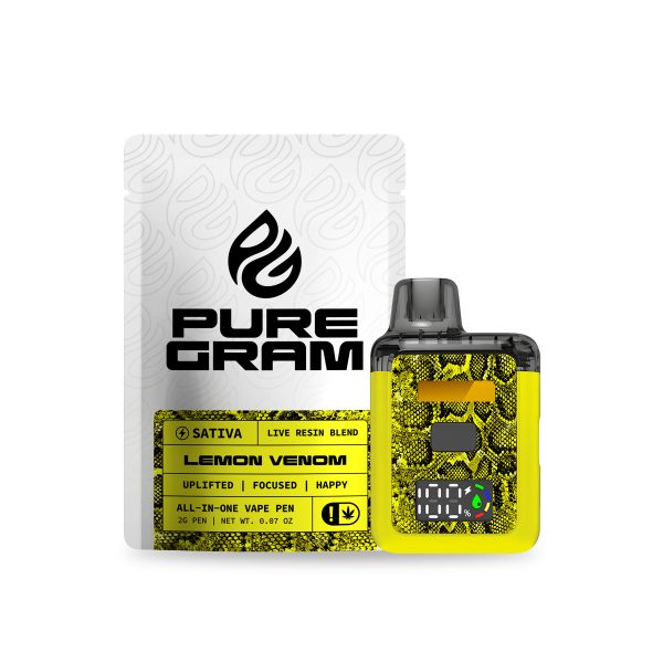 Lemon Venom Sativa THC Blend Disposable – 2g