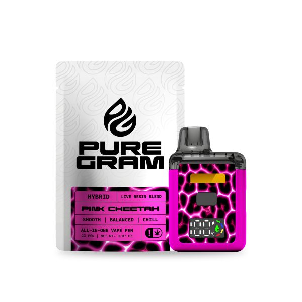 Pink Cheetah Hybrid THC Blend Disposable – 2g