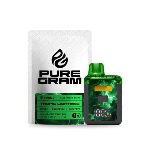 Tropic Lightning Hybrid THC Blend Disposable – 2g